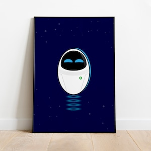 Eve Minimal Poster, Eve, WALL-E, Pixar