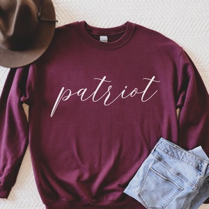 Patriot Sweatshirt, conservative women&#39;s long sleeve shirt, Gift for rebpublican woman