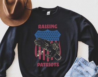 Conservative Sweatshirt, Raising Patriots, Anti Tyranny, Freedom Tee, Patriot tee, republican gift, republican sweatshirt, conservative gift