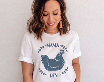 Floral Chicken Shirt, Chicken Shirt, Farm Tees, Chicken Lover Shirt, Mama Hen Shirt, Mother Hen Shirt, funny chicken shirt, farmer gift