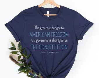 Conservative t shirt, Thomas Jefferson quote, american patriot, Freedom Shirt, Lions not Sheep, Gift republican, constitution shirt,1776 tee