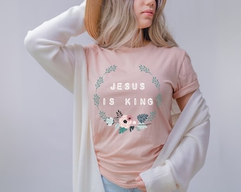 Jesus Is King Shirt, Jesus Saves Shirt, Christian Shirt, Bible Shirt, Christian Tee, Church Shirt, Religious Shirts, salty shirt