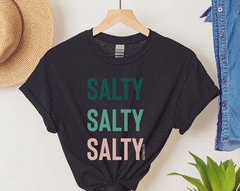 Salty T Shirt, T Shirt For Christian Women, T Shirt For Women, Bible Verse, Gift Idea,Salt And Light T-Shirt, Christian Faith tee