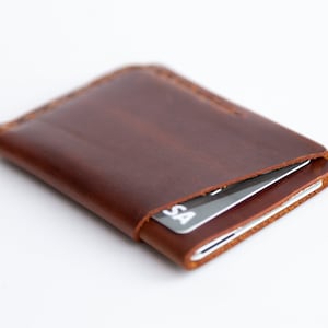 Gepersonaliseerde lederen visitekaartje geval, visitekaartjehouder, minimalistische lederen creditcardhoes, Groomsman Gift, Creditcardhouder