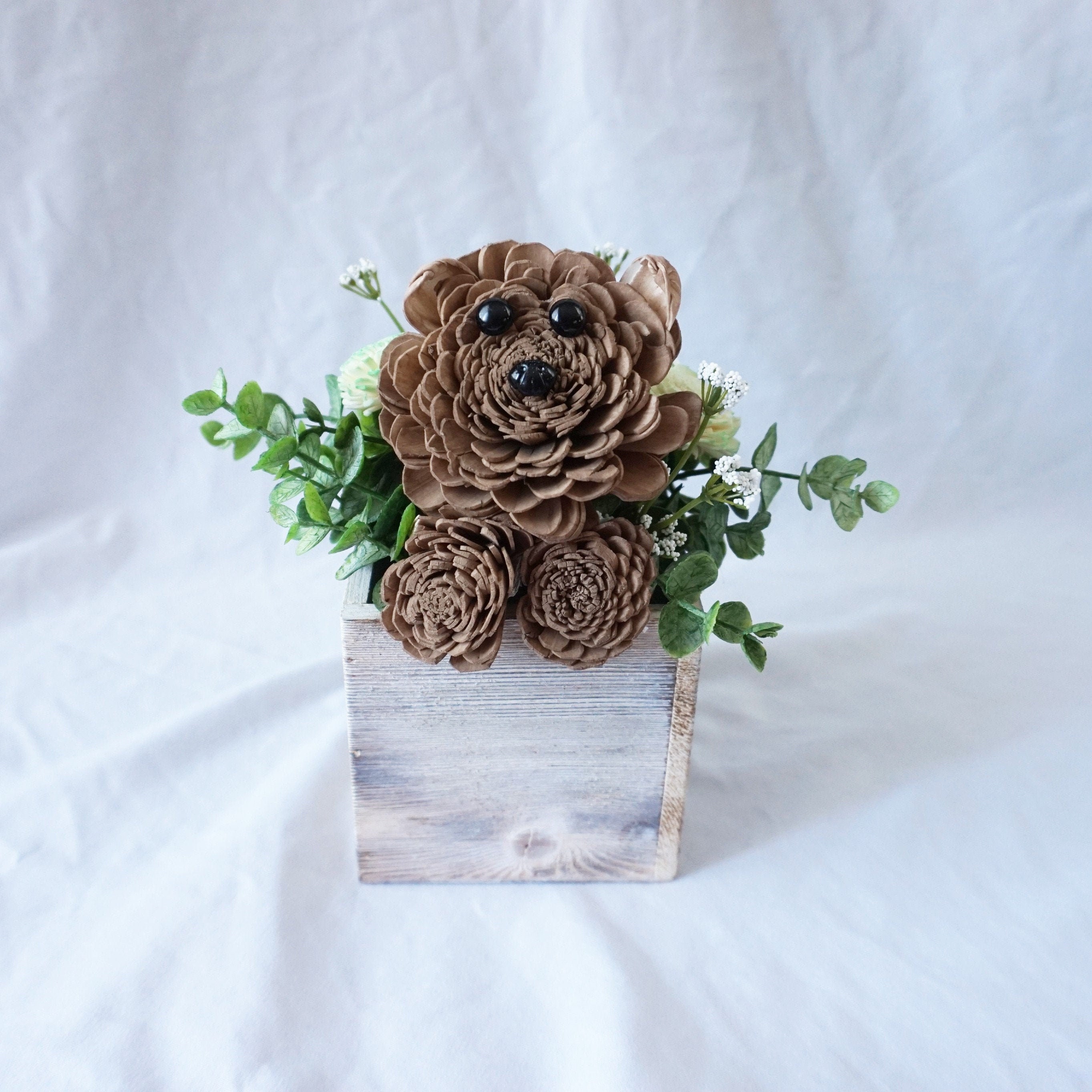 Sola Wood Dog/Puppy Flower Arrangement Pet Lover Gift Dog Etsy