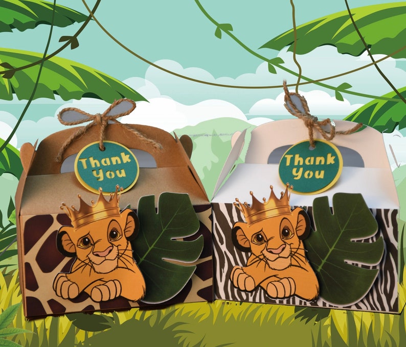 Lion King Inspired Party Favor Box Etsy
