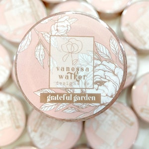 Grateful Garden Floral Washi Tape | Bullet Journal Tape | Bible Journaling Tape | Floral Washi | Art Journal Tape | Decorative Masking Tape