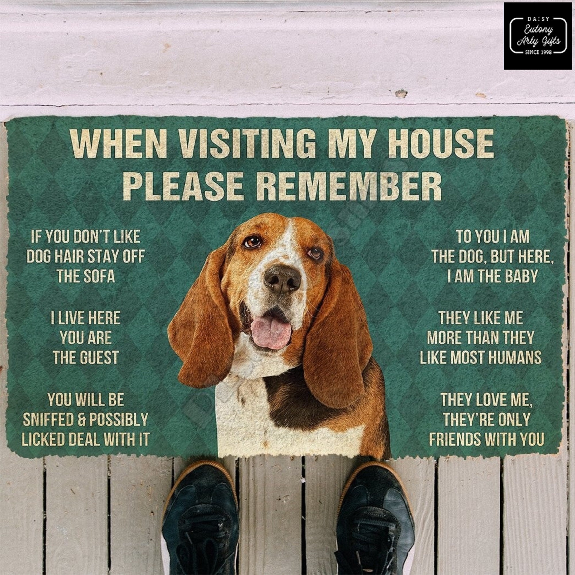 When Visiting My House Please Remember Doormat Dog Lover Etsy