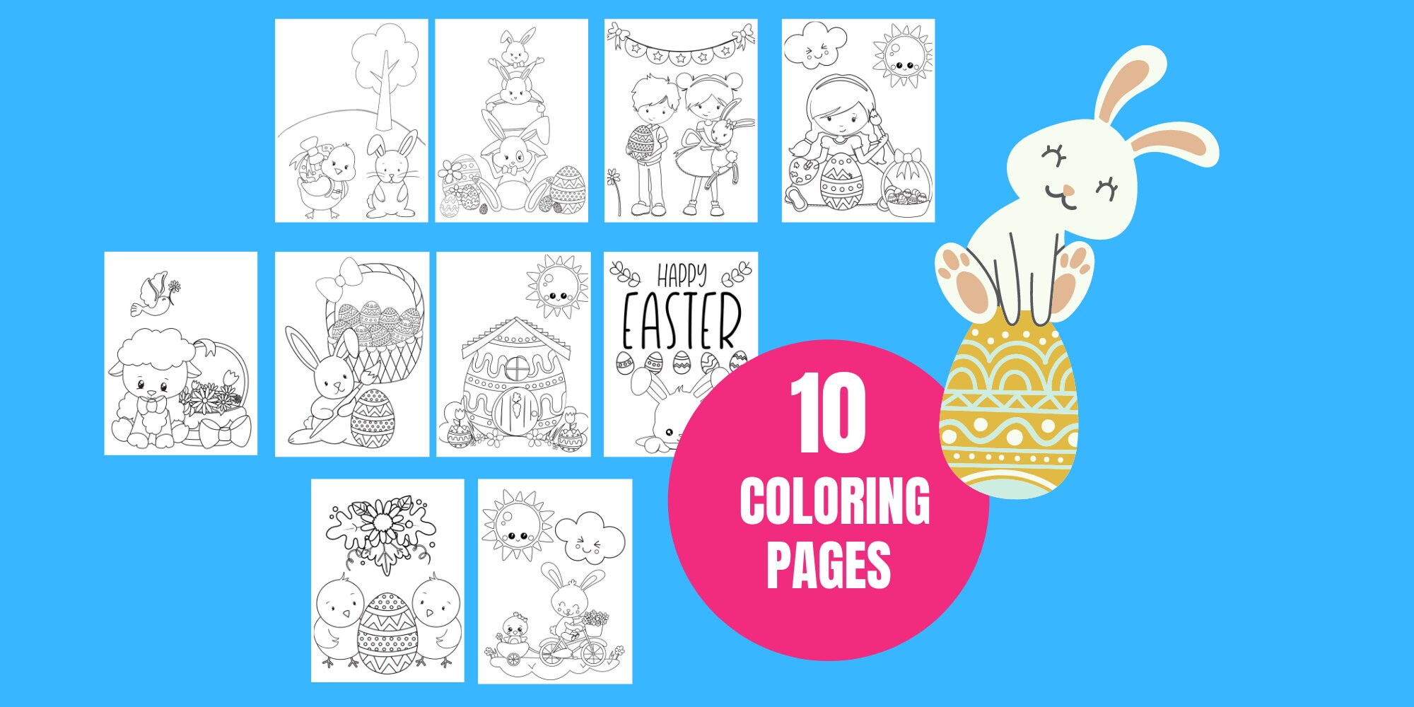 Easter Coloring and Activity Pages for Kids, Printable Coloring Pages ...