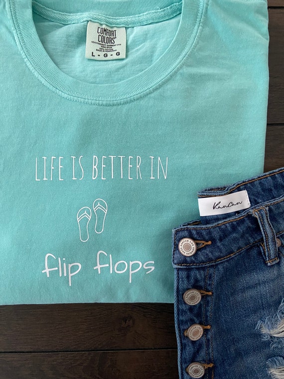 Flip Flops T Shirt Gifts | Etsy 