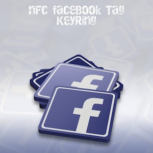 NFC FACEBOOK Schlüsselanhänger - Facebook, NFC, Share, Business Networking.