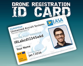 ID-kaart dronepiloot: FAA, easa, iaa, caa... en meer.