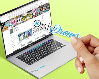 Only Drones Sticker, Gift For Drone Pilots, MacBook Decal, Birthday Gift, Weatherproof, Gift Idea