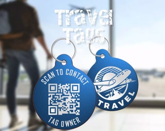 Personalized Aluminum Travel Tag: Engraved Luggage Identity Tag