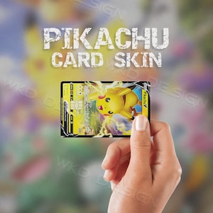 Pikachu Collectors Card Sticker - Credit Debit Card Skin, Sticker