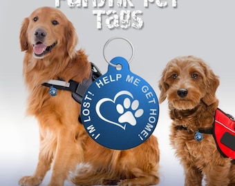 Furlynk Pet Tags: Aluminium Dog Identity Tag & Profile