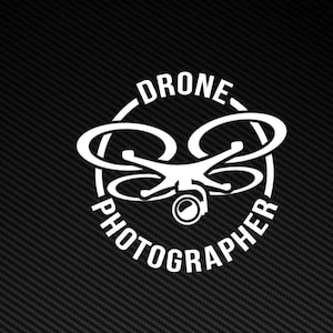 Drone Photographer - Drone, Case Sticker, Vehicle Decal, UAV Drone, Drone Pilot Decal