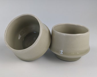 Handmade Porcelain & Celadon Yunomi Teacup