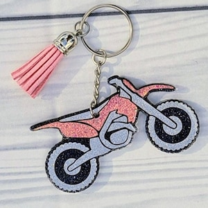 Motocross Motorcycle Keychain N