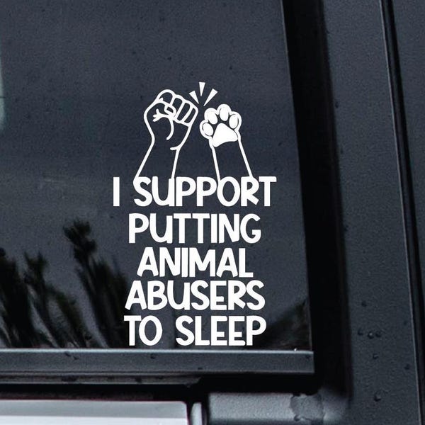 Animal Rights Activist Vinyl Decal Sticker