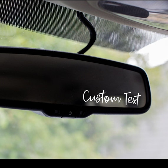 Rearview Mirror Custom Vinyl Decal Sticker