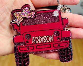 Personalized 4x4 JL Off Road Keychain