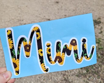 Mimi Car Window Vinyl Decal – Fun Sticker for Mimi