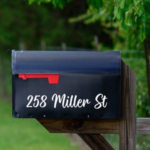 Personalized Mailbox Address Decal.