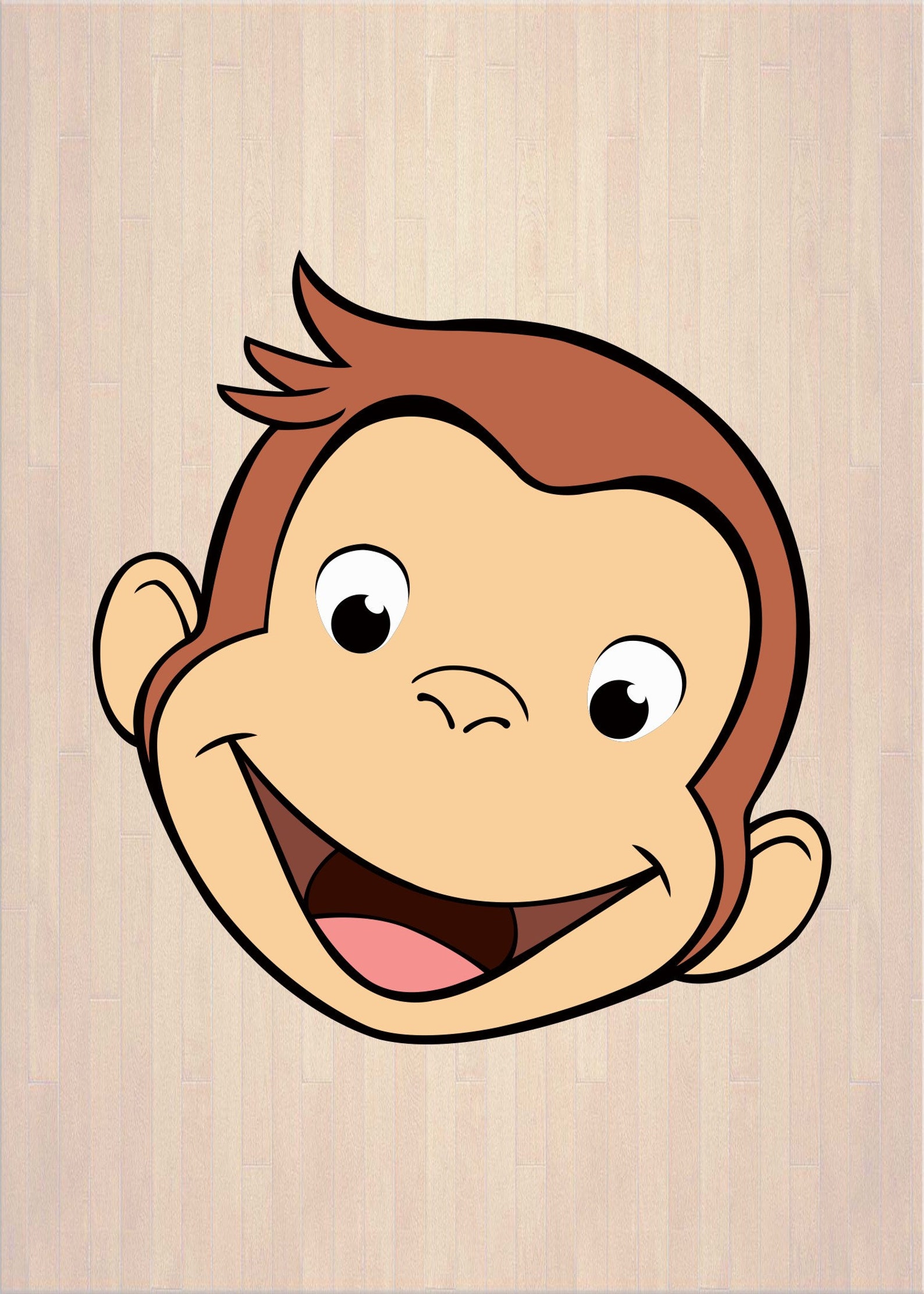 Curious George Svg 015 svg dxf Cricut Silhouette Cut File | Etsy