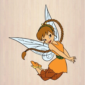 Fairy Svg Tinkerbell Svg Princess Svg Rosetta Svg Fawn Svg 04 dxf svg Instant Download Silhouette Cut File Cricut