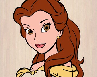 Disney Belle Svg Etsy