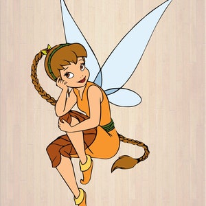 Fairy Svg Tinkerbell Svg Princess Svg Rosetta Svg Fawn Svg 04 dxf svg Instant Download Silhouette Cut File Cricut