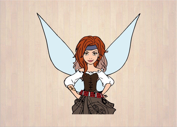 Fairy Svg Tinkerbell Svg Princess Svg Rosetta Svg Fawn Svg 04 dxf svg Instant Download Silhouette Cut File Cricut