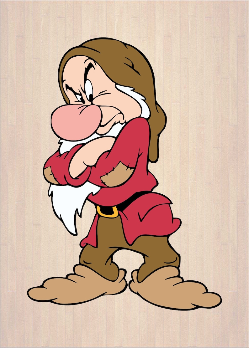 Download Grumpy Svg Snow White Svg Dwarf Grumpy Svg Seven Dwarfs ...