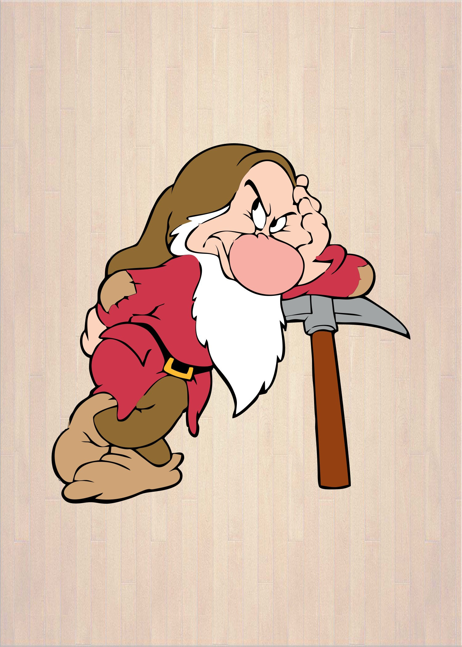 Grumpy Dwarf SVG