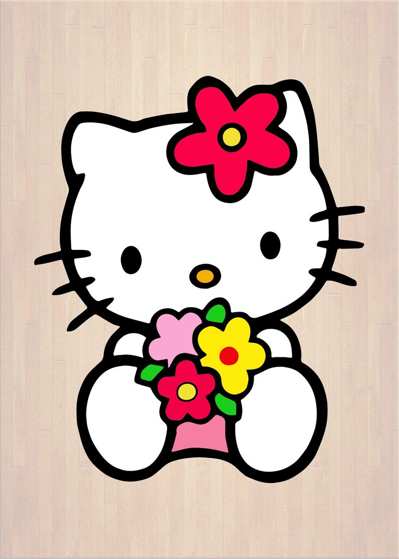 Layered Hello Kitty Svg