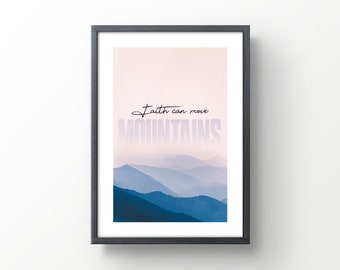 Bible Verse Wall Art - Digital Print - Multiple size options - Poster Art - Faith