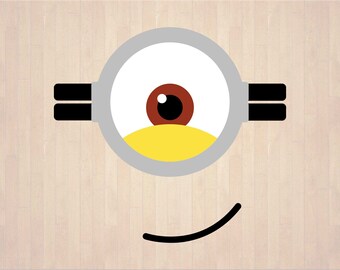 Download Minion Face Svg Etsy