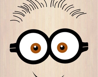 Minion Face Svg Etsy