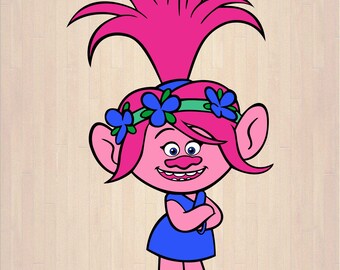 Poppy Troll Svg Etsy