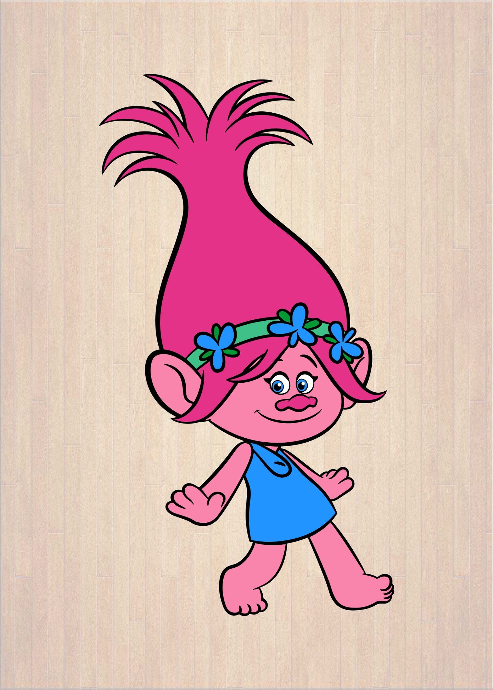 Princess Poppy Troll SVG 05 svg dxf Cricut Silhouette Cut ...