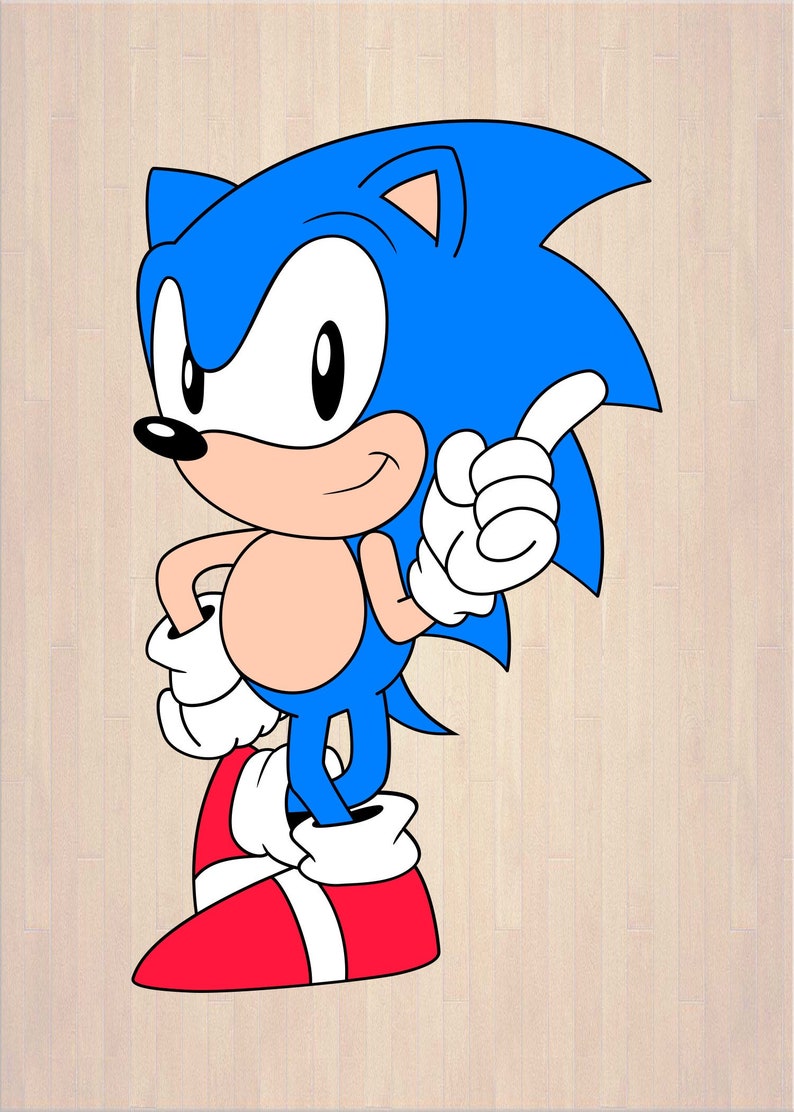 Sonic The Hedgehog SVG Classic Sonic Svg 08 svg dxf Cricut ...