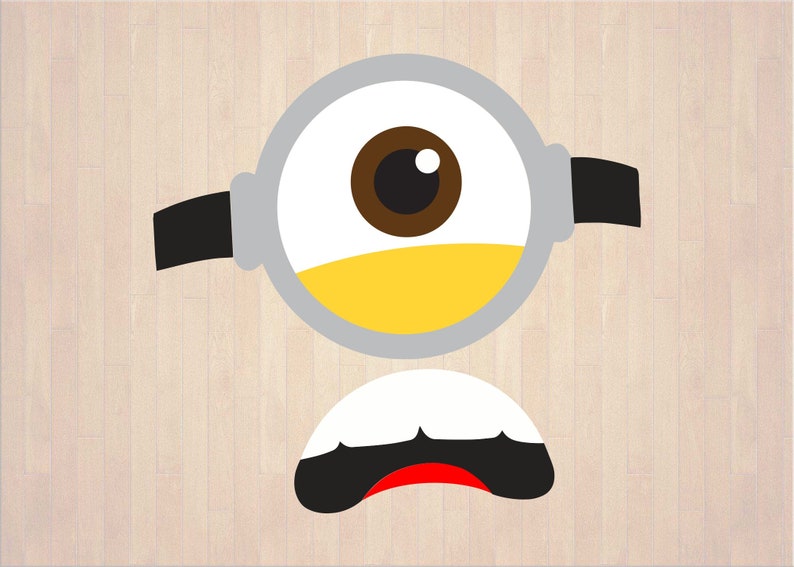 Download Minions Face TShirt Svg 07 svg dxf Cricut Silhouette Cut ...