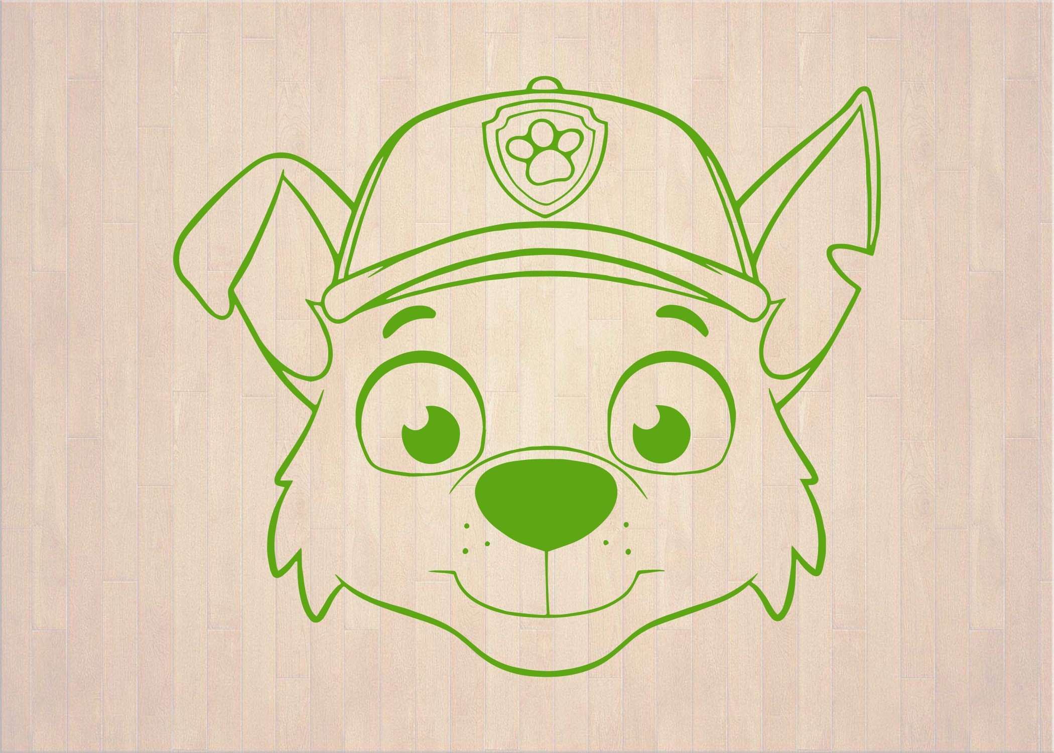 Paw Patrol Face Svg 07 Svg Dxf Cricut Silhouette Cut File Etsy