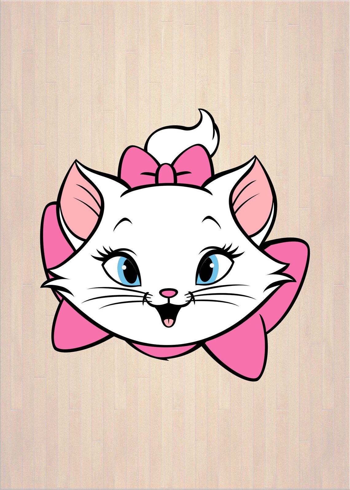 Marie Cat Svg 01 svg dxf Cricut Silhouette Cut File Etsy