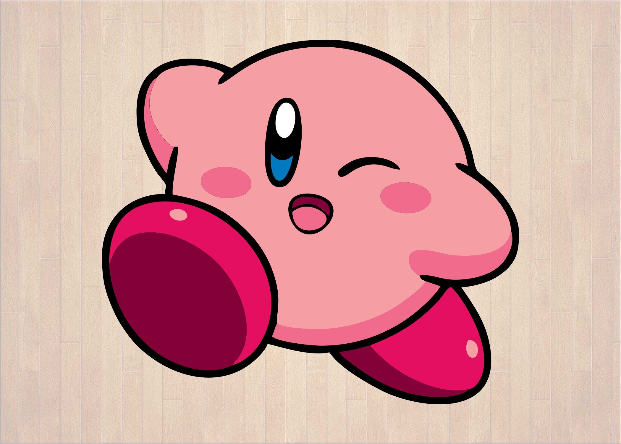 Kirby Svg 02 svg dxf Cricut Silhouette Cut File Instant Etsy