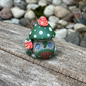 Mystery Fairy Door Mushling Mushroom House Clay Sculpture - Etsy