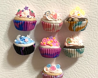 Random Cupcake Clay Magnet