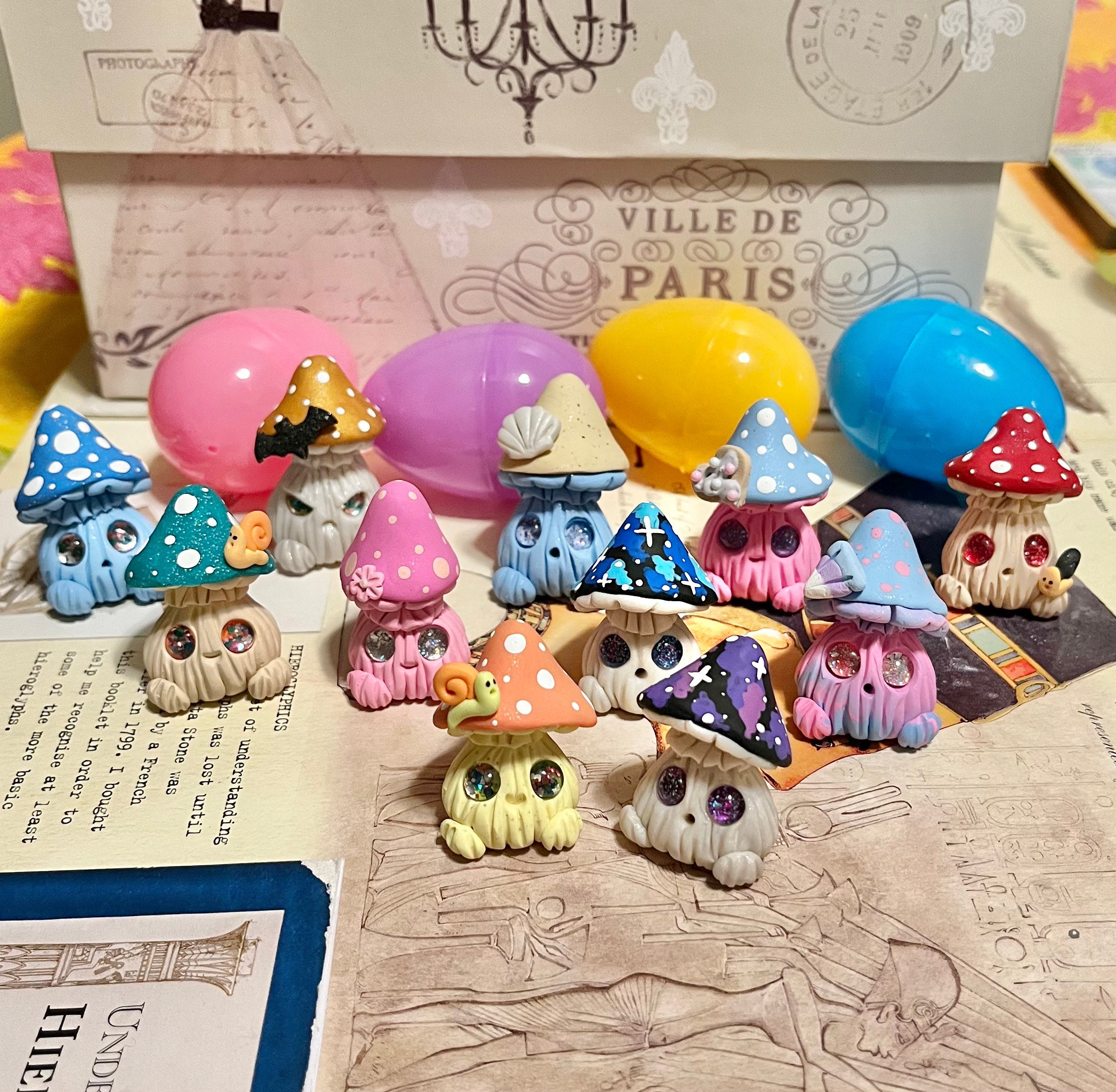 Mystery Mushling Mushroom Clay Sculpture Figure