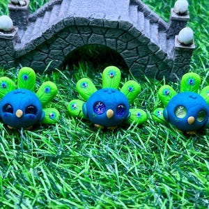 Mystery Peacock Clay Sculpture Figure